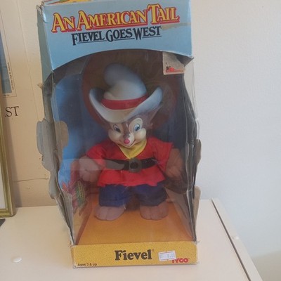 Vintage An American Tail Fievel Goes West 9'' 1991 Tyco & AMBLIN New In Box NOS