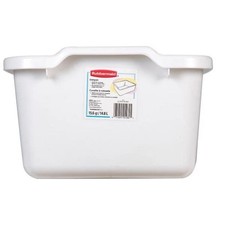 Rubbermaid Antimicrobial White Plastic Dish P...