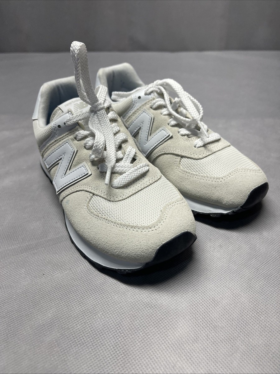 New Balance 574 Core sneaker in Grey White Women US 8.5 Men 7 | eBay