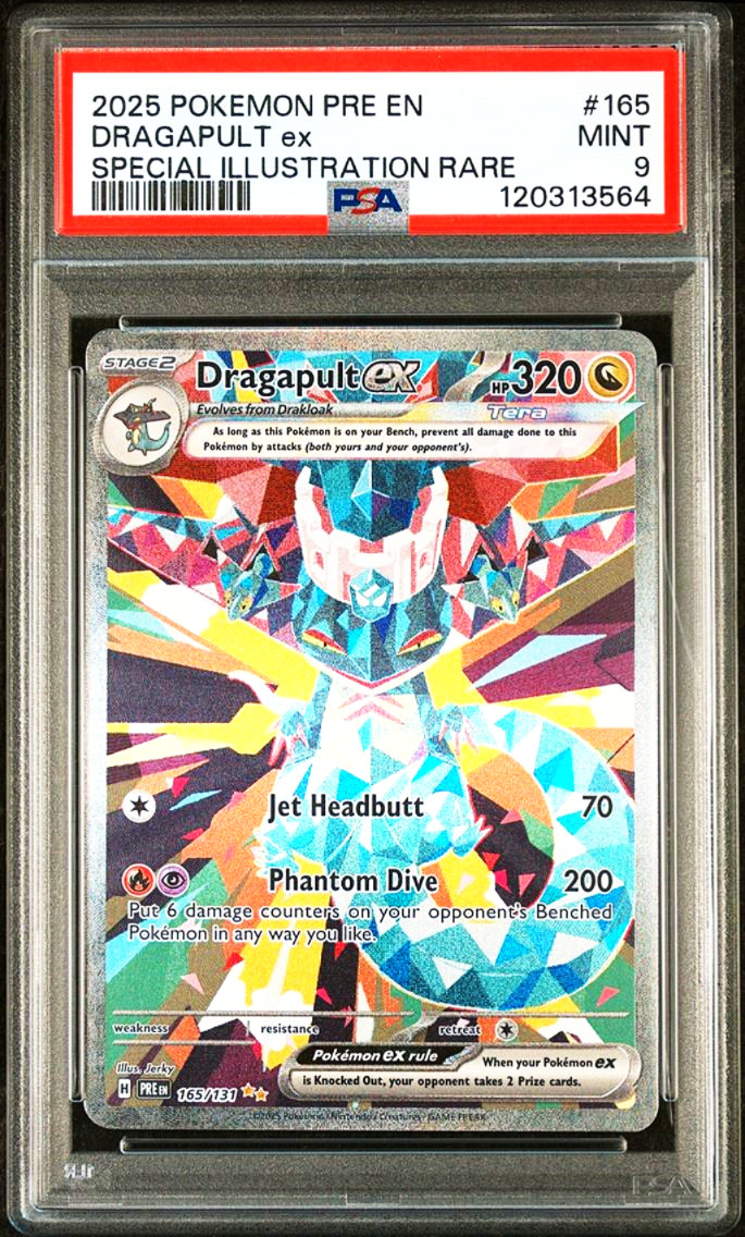2025 Pokemon Prismatic Evolutions Dragapult EX SIR 165/131 PSA 9