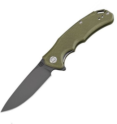 ATZ1702PBGN Artisan Cutlery Tradition Folding Knife D2 Stonewash Drop Point Blad