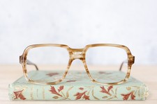 Vintage eyeglass frames 1970s Hong Kong Size 55-18 Aviator NOS Grandpa Eyewear