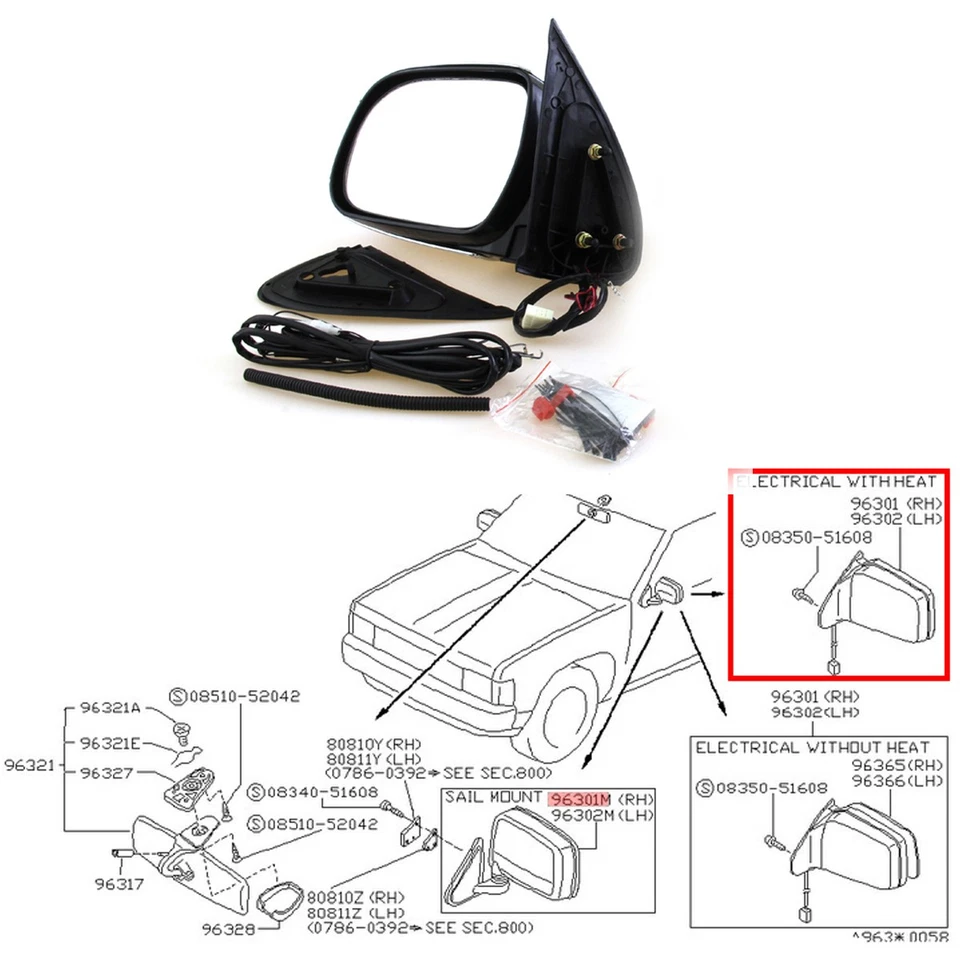 ESPEJOS RETROVISORES CROMADOS ENERGÍA ELÉCTRICA PLEGABLES LED LH RH SE ADAPTA A TOYOTA HILUX VIGO Foto 4 de 4