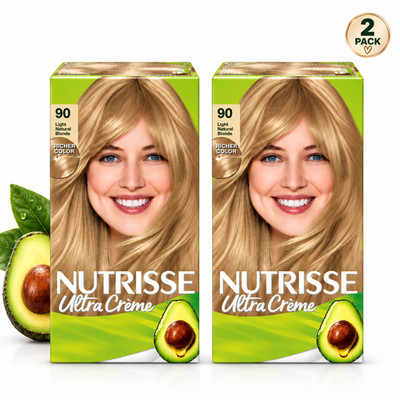 Garnier Nutrisse Ultra Crème, Permanent Hair Dye Shede 90 , Long-Lasting ,2 pack