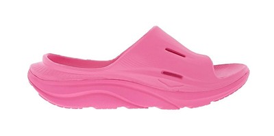 Mens Womens Hoka Ora Recovery Slide 3 Orthopedic Slides Neon Rose