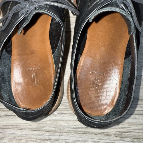 Zapatos Oxford Frye para hombre de cuero suave negro con cordones talla 9,5 D - Imagen 8 de 10