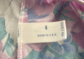 CARLISLE New Vintage Panties Womens Large FLORAL NYLON~SIZE 6~NWT~USA