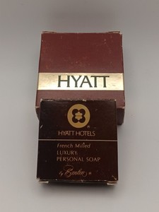 Vtg Lot Of 2 Century Hyatt Hotels Hand Soap Bar Boxed New  