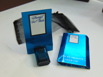 #ad COOL WATER for Men VINTAGE edt 1 8 oz bottle amp; 1.5 ml sample DAVIDOFF LANCASTER $28.00