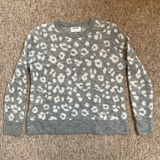 Old Navy Cozy Pullover Sweater Cheetah Print Size L Or Large