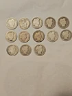 Barber dimes lot Of 13 1892-1912 With 2 1907 O Mint