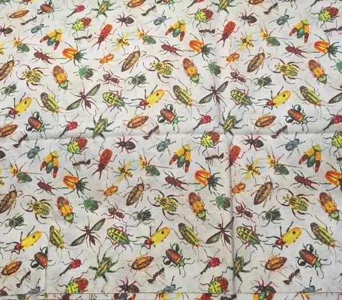 3/4 Yd Rainforest Romp Insects & Bugs Fabric Linda Ludovico For Northcott