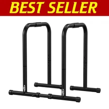 Versatile Fitness Dip Stands - Adjustable Foam Handles & Anti-Slip Design