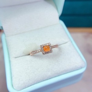 Authentic Natural Sugar Tower Fanta Garnet Ring 925 Elegant Sterling Silver Jewelry