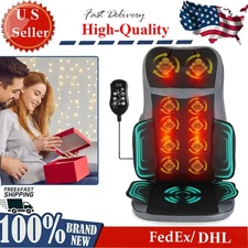 Shiatsu Neck Back Massager W/ Heat Full Body 3D Kneading Massage Chair Pad