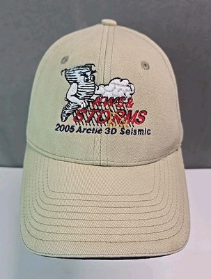 2005 Arctic 3D Seismic hat KWS & Storms vtg Conoco Phillips L/XL stretch fit cap