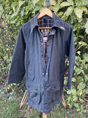 Barbour Vintage A155 Beaufort Wachsjacke (navy) C38