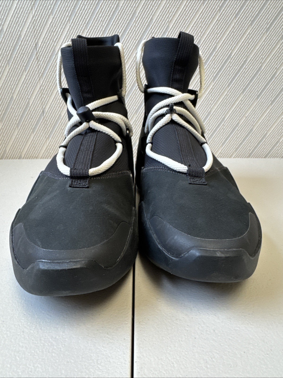 Size 12 - Nike Air Fear of God 1 Triple Black 2020 (AR4237-005) thumbnail 6