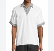 Uncommon Threads Size L Chef Coat Uniform Kitchen Jacket Restaurant Work Cook