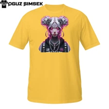 Cyber Oni Girl T-Shirt – Futuristic Urban Art Graphic Tee