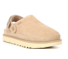 HOT UGG Women's Goldenstar Suede Family Matching Backstrap Clogs - Sand NEW WITH