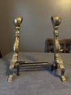 Vintage Brass Colored Fire Dogs