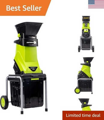 #ad #ad Effortless Yard Cleanup: Earthwise 15 Amp Electric Chipper with Collection Bin $494.00