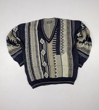 Men’s Multicoloured Vintage Pierre Sangan Crazy Patterned Sweatshirt Size Medium