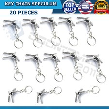 20 PIECES GYN Speculum keychain Stainless Steel, PREMIUM QUALITY ODM