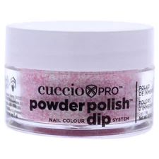 Cuccio Pro Powder Polish Nail Colour Dip System - Soft Pink Glitter - 0.5 oz
