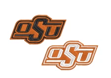 Oklahoma State Patch - OSU OKstate Iron on Decal - Sew on Patch - Embroidered