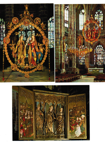 5 Stück unbenutzte AK Ansichtskarten Nürnberg St. Lorenz Kirche ! Super Zustand! - Bild 3 von 4