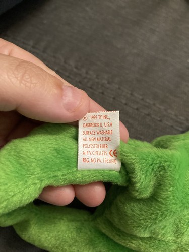 Ty Beanie Baby Beine Frosch grün 1993 - Bild 5 von 8