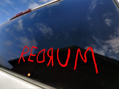 The Shining REDRUM Vinyl Decal
