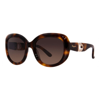 Salvatore Ferragamo SF727S 214 Dark Havana/Brown Gradient 53-20-135 Sunglasse...