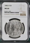 1883 O Morgan Silver Dollar NGC MS-64
