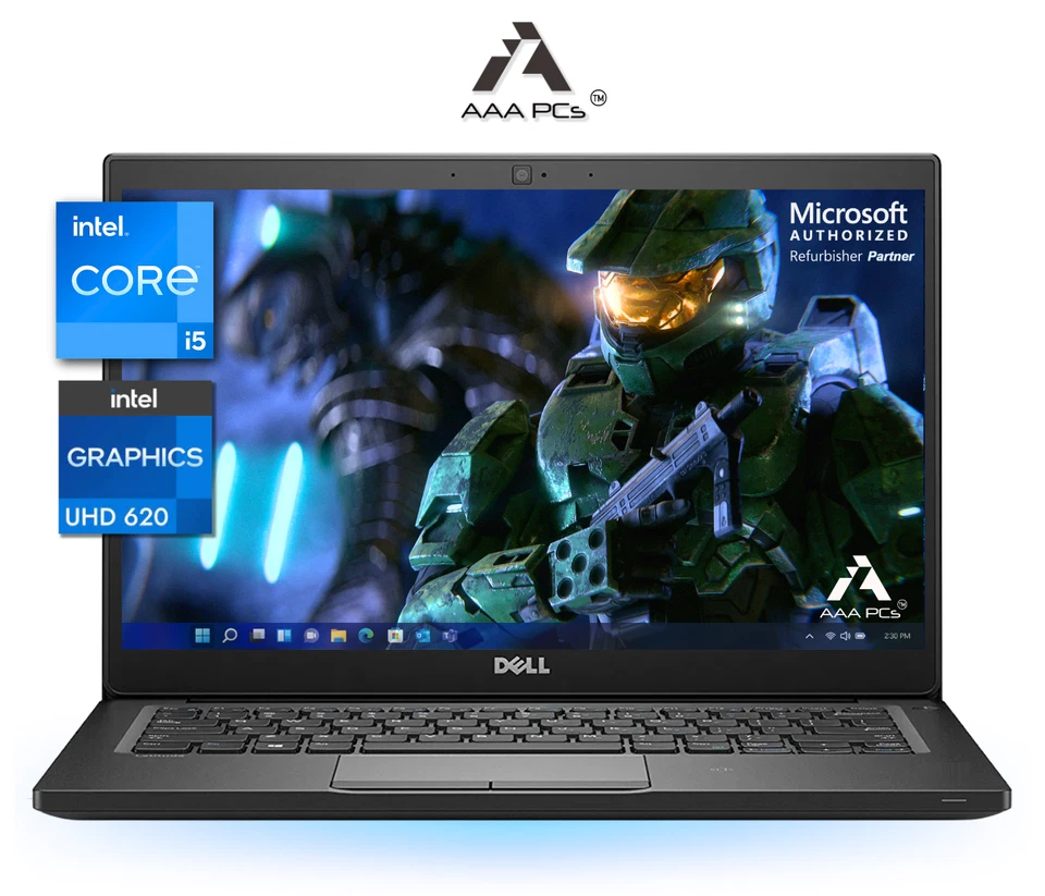 Laptop Dell Latitude 14" Windows 11 Pro Intel Core i5-8350U 16GB RAM 256GB SSD