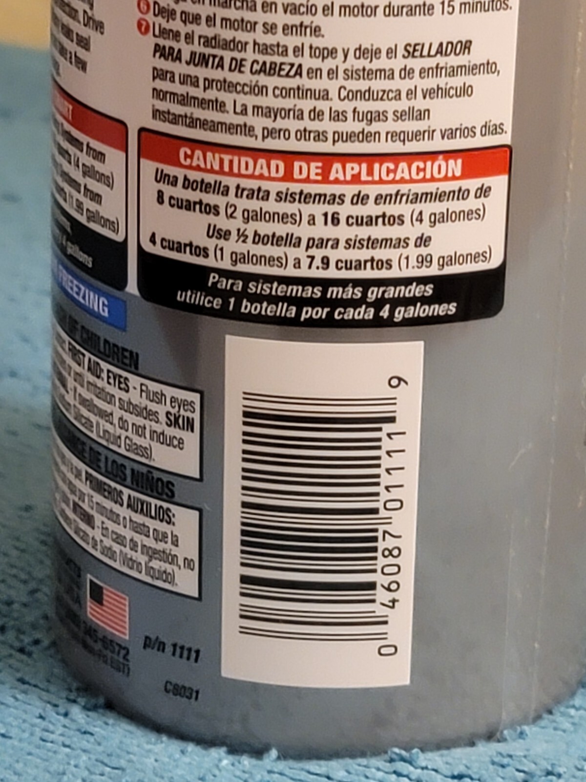 Bar's Leaks Block Seal Permanent Head Gasket Fix One Step No Draining