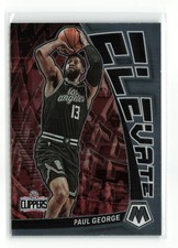PAUL GEORGE #9 2022-23 PANINI MOSAIC CLIPPERS ELEVATE