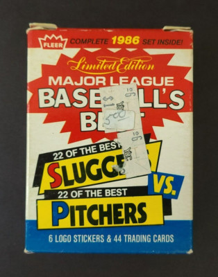 1986 Fleer Baseball's Best Sluggers vs Pitchers 44-Card Set Ryan, Ripken, More
