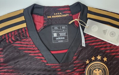 Germany Away Heat.Rdy Jersey 2022 World Cup Adidas Black M