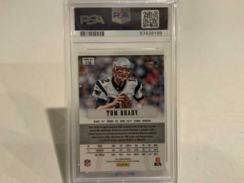 2012 Panini Prizm Tom Brady #116 PSA 10 GEM MT - 1° Carta Prizm - Foto 2 di 2