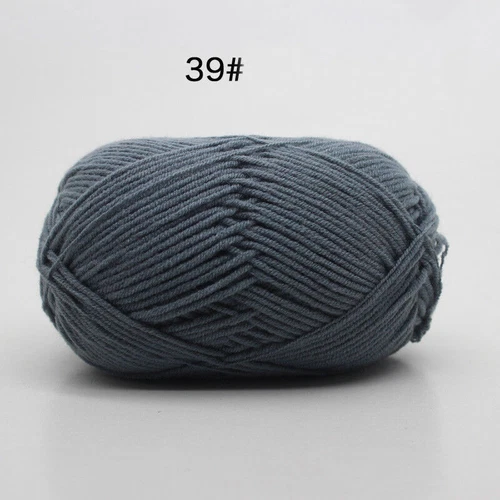 62 Colors Milk Cotton Skeins Hand Knitting Wool Baby Crochet Chunky Yarn 50g - Picture 62 of 87
