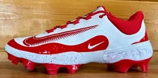Nike Alpha Huarache Elite 4 MCS Molded Baseball Cleats Size 12/13/14 WHITE/RED