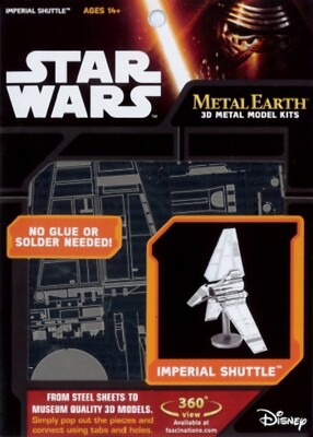 STAR WARS IMPERIAL SHUTTLE:Metal Earth Fascinations 3d Stahl Modell Kit