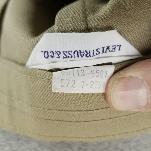 Vintage Levi's Hose Herren 34x30 Braun Hose Relaxed Straight Bottom Slacks - Bild 5 von 11