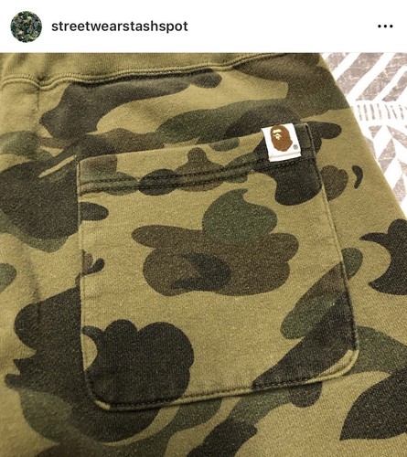 A Bathing Ape Bape 1st Camo Shark Sweatpants Size Small - Picture 6 of 11