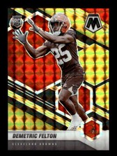 2021 Panini Mosaic #394 Demetric Felton Choice Prizm Black Gold #/8