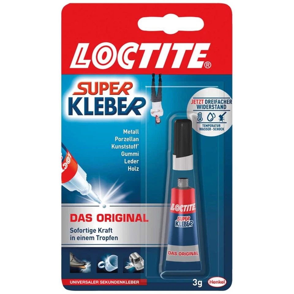 LOCTITE Superkleber Sekundenkleber Alleskleber flüssig 3g LTK1C