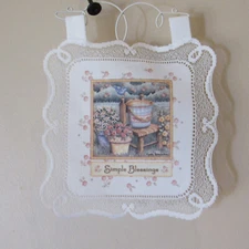 NWT Heritage Lace Simple Blessings Mini Wall Hanging 7" x 7"